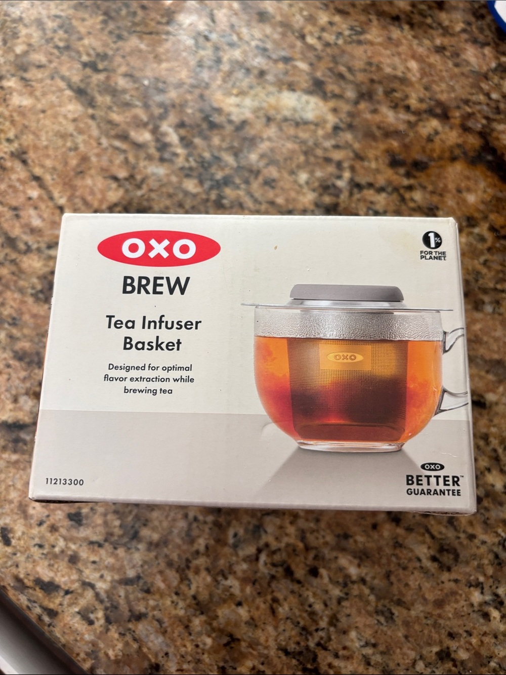 OXO Brew Tea Infuser Basket - White and Red Branding